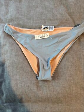 NWT Madewell second wave classic cheeky bikini bottom— Light Blue size M